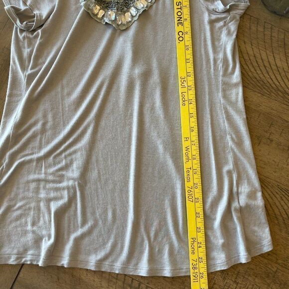 Bluheaven by UMGEE Gray/Blue Embellished Open Back Knit Top - Small - Picture 10 of 10